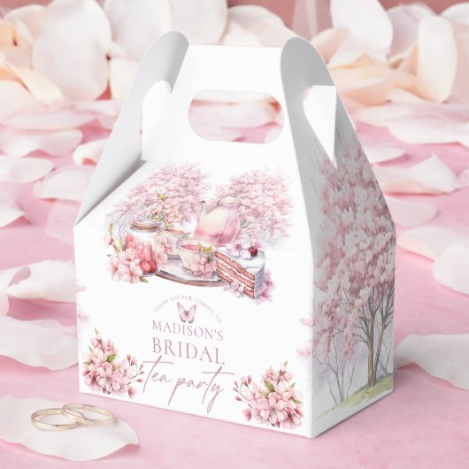 Mooie Cherry Blossom Bridal Tea Bedankdoosjes (Huwelijk)