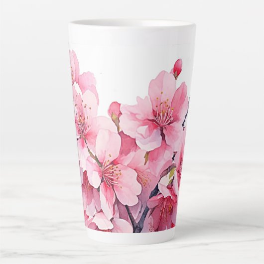 Mooie Cherry Blossom Latte Mok Cup (Voorkant)