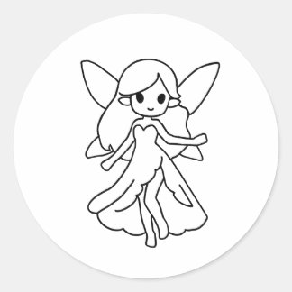 Mooie chibi fee sticker 