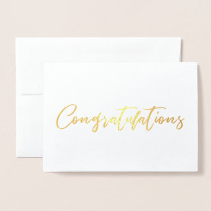 Mooie Chic Calligrafie Felicitaties Folie Kaarten