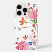 Mooie Chic Roze Witte Camellia Bloem Custom Case-Mate iPhone Case (Achterkant)