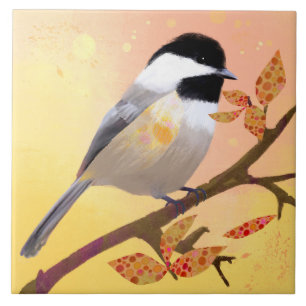 Mooie Chickadee Keramische Tegel Tegeltje