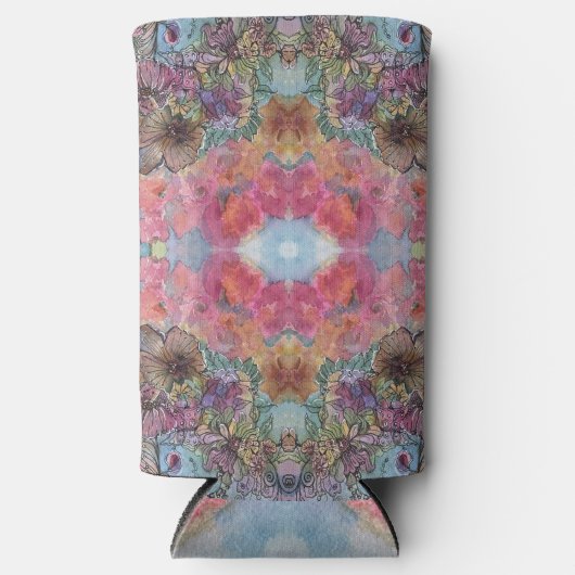 Mooie chique bloementuin Waterverf schilderij (Voorkant)