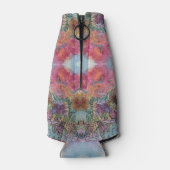 Mooie chique bloementuin Waterverf schilderij Flesjeskoeler (Achterkant)