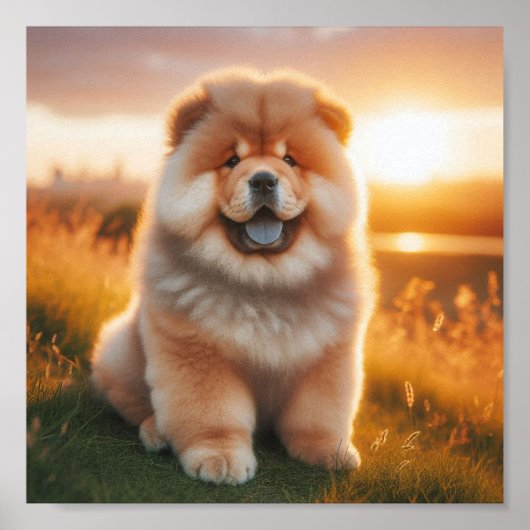 mooie Chow Chow Poster (Voorkant)