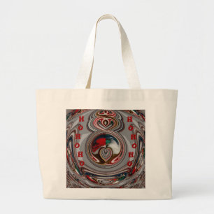 Mooie Christmas Hearts Vakantie Seizoen Kleuren Grote Tote Bag