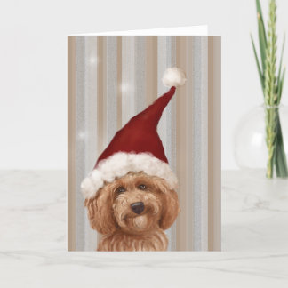 Mooie Christmast Gedetailleerde het Schilderen van Feestdagen Kaart