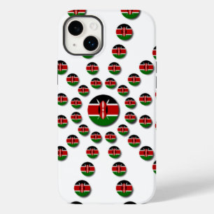 Mooie cirkelvormige Keniaanse vlag: een radiaal on Case-Mate iPhone 14 Plus Hoesje