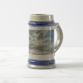 Mooie Clouds Grey/Blue 22 oz Stein Bierpul (Voorkant rechts)