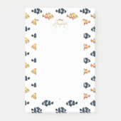 Mooie Clown Vis Schilderen Zwart en Geel Post-it® Notes (Voorkant)