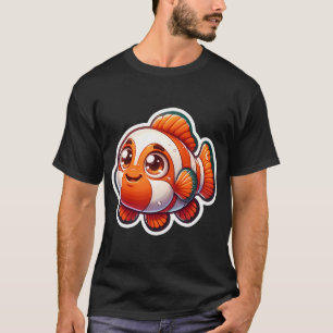 Mooie Clownvis Sticker – Schattige Kawaii Oceaan A T-shirt