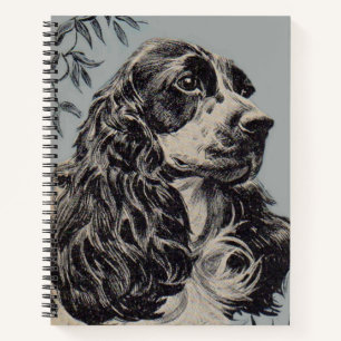 mooie cockerspaniel notitieboek
