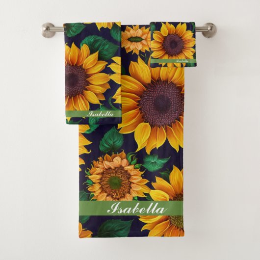 Mooie Collectie voor zonnebloemen Bad Handdoek (Insitu)