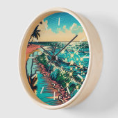 Mooie Comic Pop Art Style Beach Scene (Hoek)