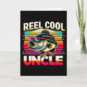 Mooie Coole Oom Grappige B Visserij Oom Vaderdag Kaart