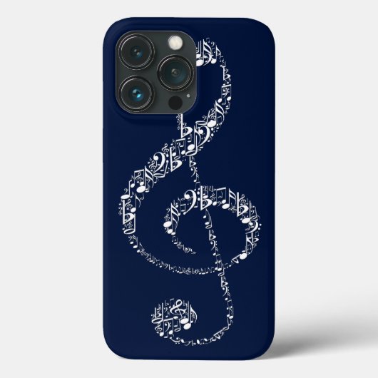 Mooie coole witte muzieknoten Case-Mate iPhone case (Achterkant)