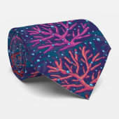 Mooie Coral Seamless Pattern-Stropdas Stropdas (Opgerold)
