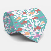 Mooie Coral Seamless Pattern-Stropdas Stropdas (Opgerold)