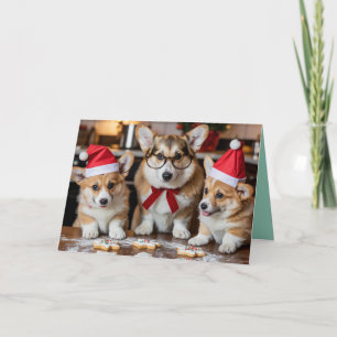 Mooie Corgi Kerst Koekje Kaart