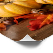 Mooie cornucopia gevuld met navelgans perfect poster (Hoek)