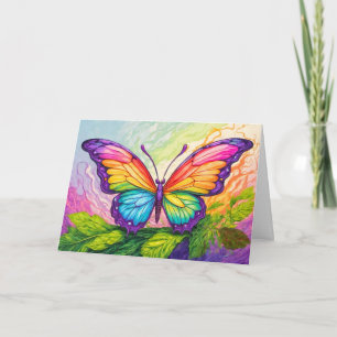Mooie creatieve vlinder kunst voor haar kaart
