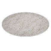 Mooie Crème Witte Bloemen Snijplank (Hoek)