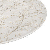 Mooie Crème Witte Bloemen Snijplank (Hoek)