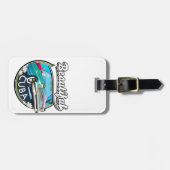 Mooie Cuba retro logo. Bagagelabel (Voorkant horizontaal)