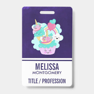 Mooie Cupcake en Gelukkig Ijsje Badge