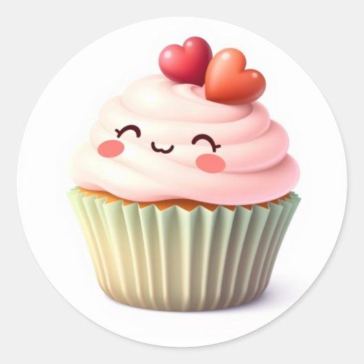Mooie Cupcake Stickers (Voorkant)