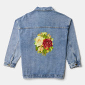 Mooie Custom Vrouwen Denim Jean Jacket Butter (Achterkant)