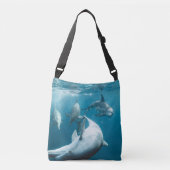 Mooie Cute Dolphins Crossbody Tas (Voorkant)