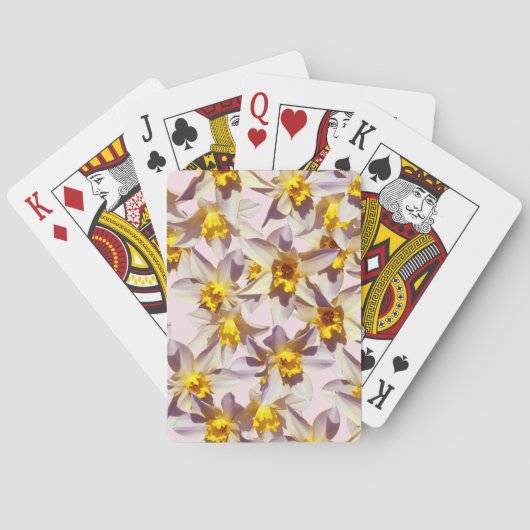 Mooie Daffodils Bloemen Speelkaarten (Achterkant)
