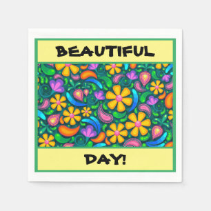 "MOOIE DAG!" BLOEMEN PAPieren SERVET