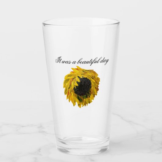 Mooie dag glas (Voorkant)