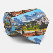 Mooie dag in de bergen, olieverf stropdas (Opgerold)