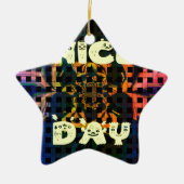 Mooie dag keramisch ornament (Voorkant)