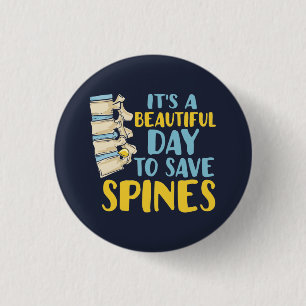 Mooie dag om stekels te besparen ronde button 3,2 cm