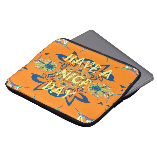 Mooie dag, stijlvol, modern laptop sleeve (Voorkant top)