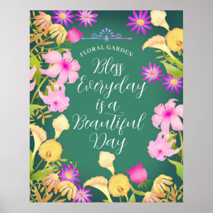 Mooie Dag Turquoise Poster