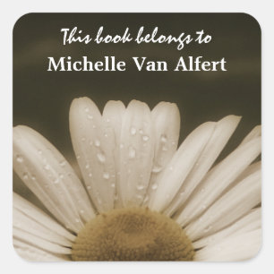 Mooie Daisy Flower Book Sticker