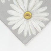 Mooie Daisy Flower op Light Grey Fleece Deken (Hoek)