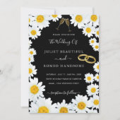Mooie Daisy Flowers Love Wedding Invitation (Voorkant)