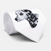 Mooie Dalmatische stropdas (Opgerold)