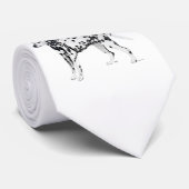 Mooie Dalmatische stropdas (Opgerold)