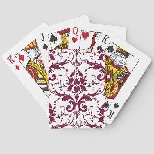 Mooie Damask Speelkaarten (Achterkant)