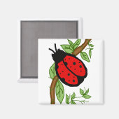 Mooie dame bug magneet (Voorkant / Achterkant)