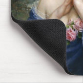  mooie dame in blauw muismat (Hoek)