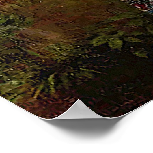 mooie dame in Fuchsia roze Poster (Hoek)