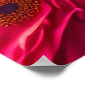 Mooie  dame in het rood poster (Hoek)